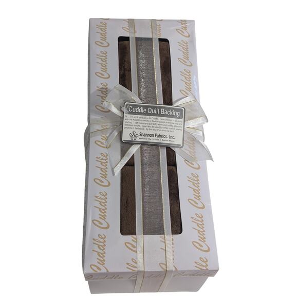 Brown Cuddle Quilt Backing Giftbox by Shannon Fabrics Inc NEW - Picture 2 of 5